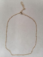 Modeschmuckkette - kurze Form - goldfarben - mit Kügelchen - für Damen