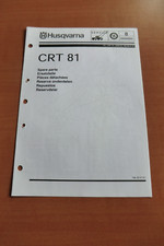 HUSQVARNA Gartenfräse CRT 81 Ersatzteilliste parts list tiller 2000 Motorhacke