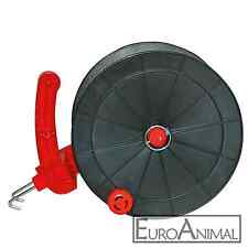 Euro Haspel BIG - ca. 400m Band - 800m Litze Kunststoff Handhaspel Weidehaspel 