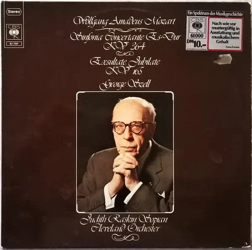 Mozart sinfonia concertante - lp,