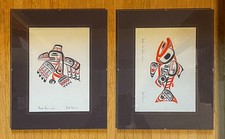Bill Reid - 2 Drucke, "Haida