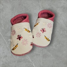 Baby Krabbelschuhe, Lauflernschuhe, Lederpuschen  bestickt personalisierbar