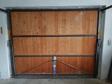 Garagen Schwingtor, Hörmann 250x200 cm, Füllung Holzpanele;  