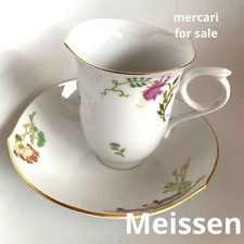Gold Meissen cup & saucer