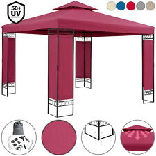 Pavillon Gartenzelt Gartenpavillon 3x3m Wasserabweisend Metall Luxus Garten Zelt