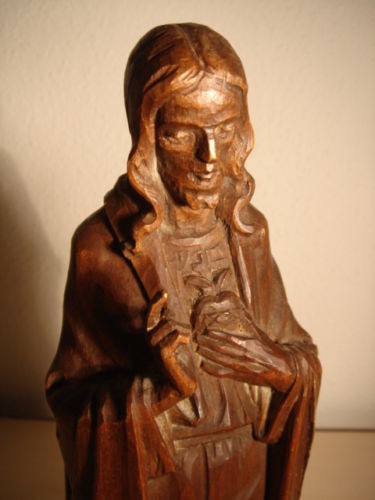 Schöne heiligenfigur aus - schöne, holz