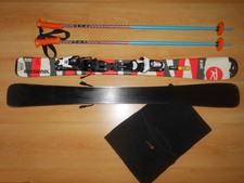 Kinderski 100cm Rossignol ROC+Stöcke LEKI 90 cm+Zugabe