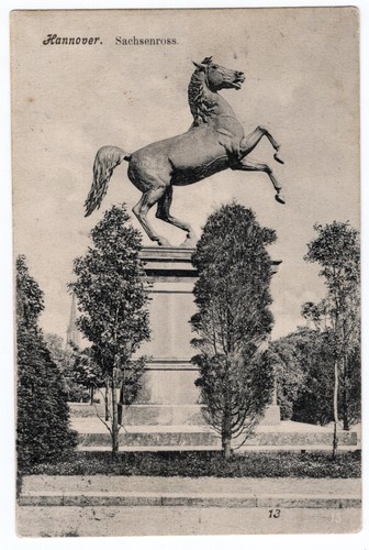 Alte postkarte sachsenross - alte,