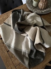 ZARA Schöner Schal Tuch Stola Top Braun Beige Grau XL