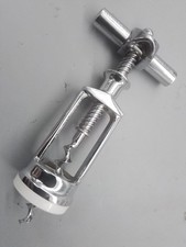 Monopol Korkenzieher, Flaschenöffner, Weinflaschenöffner, verchromt, Vintage 