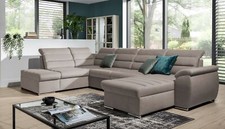 Couchgarnitur PASCARA U-Form mit Schlaffunktion-Sand /Otto.. Rechts