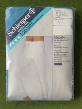 Schiesser men fit Herren Hose Lang Unterhose Größe 6 / L Doppelripp 80er Vintage