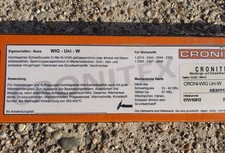 Cronitex 07W10812 CRONI-WIG Uni-W 2,5 Kg Welding rod 500 mm Schweißstab