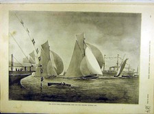 Original alter antiker Druck