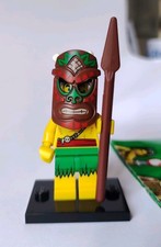 Lego Minifigures Serie 11 - Insel Krieger Tiki Maske - wie Neu mit BPZ