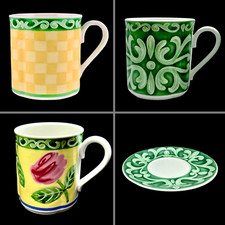 Villeroy Boch SWITCH SUMMERHOUSE Kaffeebecher Henkelbecher 3 Dekore AUSWAHL NEU