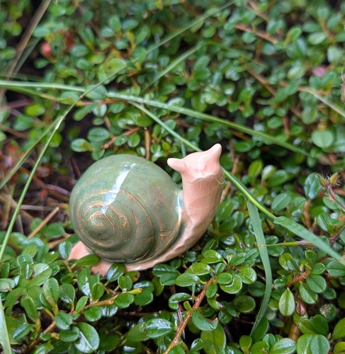 Kleine schnecke keramik - keramik,