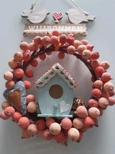 Kleiner Tilda  Kranz Dekoration Herbst Landhausstil Handarbeit Wand/Tür