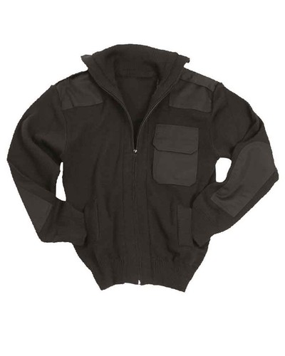 Strickjacke miltec schwarz - strickjacke,