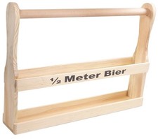 FLASCHENTRÄGER HOLZ 1/2 Meter
