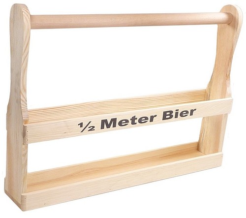 Flaschenträger holz meter - 1/2,