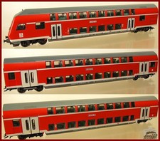 WG193 | Märklin H0 - 3-teil. Set mit Doppelstockwagen inkl. Steuerwagen