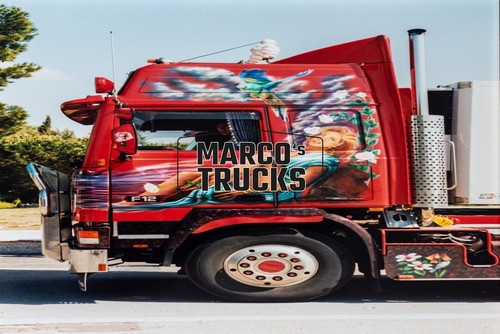 Lkw foto volvo f12 - foto, rot