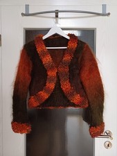 Damen Bolero, kurze Strickjacke handgestrickt aus hochwertigen Garnen Gr. 38 NEU