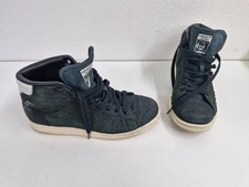 ADIDAS - STAN SMITH - hohe schwarze Sneaker Gr. 40 2/3 - 41 - US 8 1/2 Retro