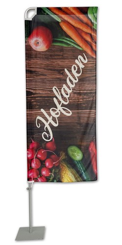 Hofladen beachflag rechteck - hofladen,