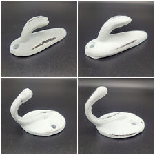  WANDHAKEN Kleiderhaken aus Metall Wandgarderobe Handtuchhalter Shabby Weiß