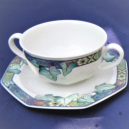Suppentasse mit untertasse - untertasse, von