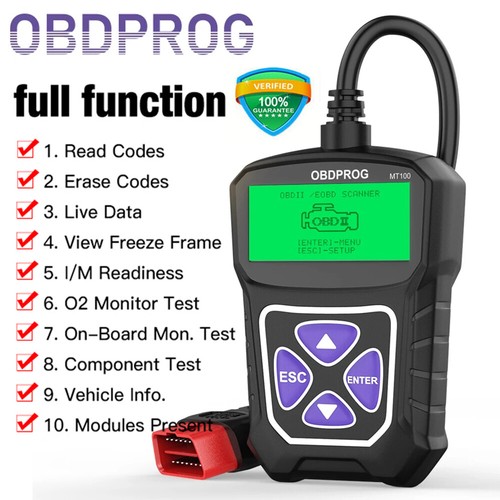 Obdprog mt100 obd2 kfz scanner - obd2, kfz-scanner