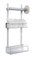 IKEA "RATIONELL VARIERA" Türausbewahrung silber - 80 cm hoch