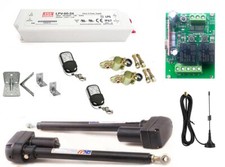 Torantrieb Bausatz 2-Flügel Tor, automatische Steuerung, 2-Kanal Modul