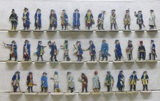 35 Zinnfiguren Preussen 1750 Offiziere Generäle 7jähriger 30mm bemalt