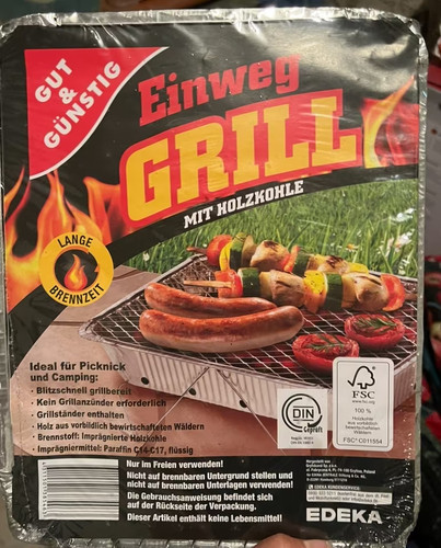Einweg picknick grill - einweg,