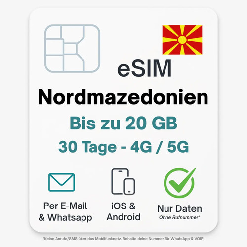 Nordmazedonien esim datentarif - nordmazedonien,