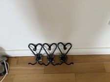 3 Stück Garderobenhaken Gußeisen shabby antik guter Zustand