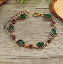 Vintage-Armband mit Smaragden