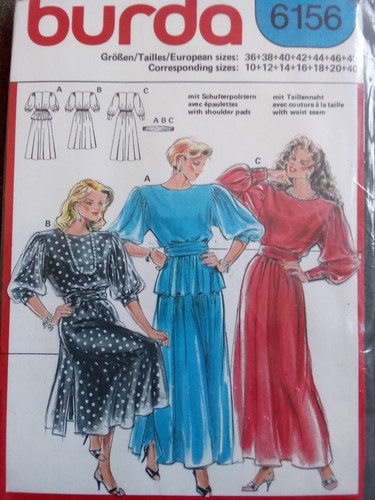 Burda schnittmuster 6156 kleid - burda,