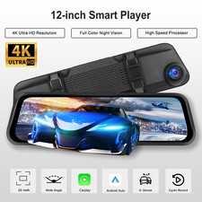 ​​4K 12" Dashcam WiFi GPS