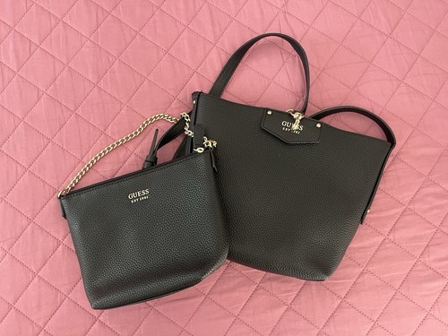 Guess damen handtasche schwarz - handtasche,