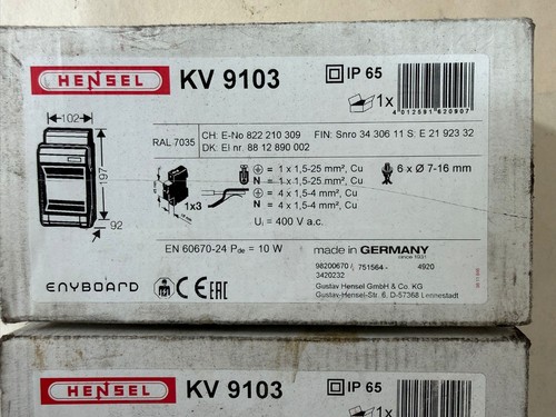 Hensel kv9103 kleinverteiler - hensel,
