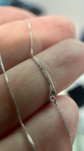 18k weißgold kette - kette, feine