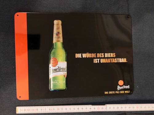Pilsner urquell werbeschild - urquell",
