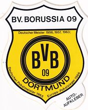 Borussia Dortmund Aufkleber Auto Motive Vereinswappen alt Meister Pokalsieger