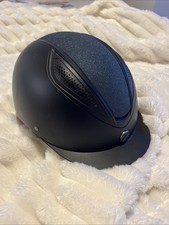 Busse Reithelm, Dunkelblau mit Glitzer Größe L ￼(57-61 cm)