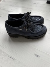 LIU•JO* damen Halbschuhe, Größe 39, blau Leder Glitzer