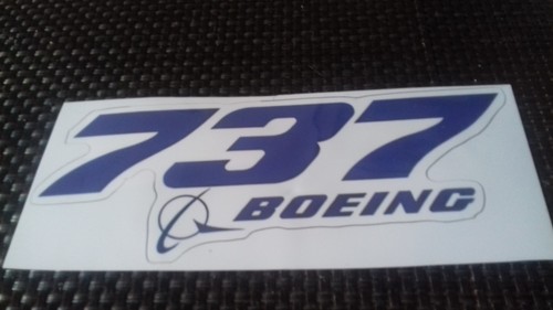 Boeing 737 aufkleber - 737, (neu)